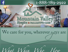 Tablet Screenshot of mtnvalleyhospice.org